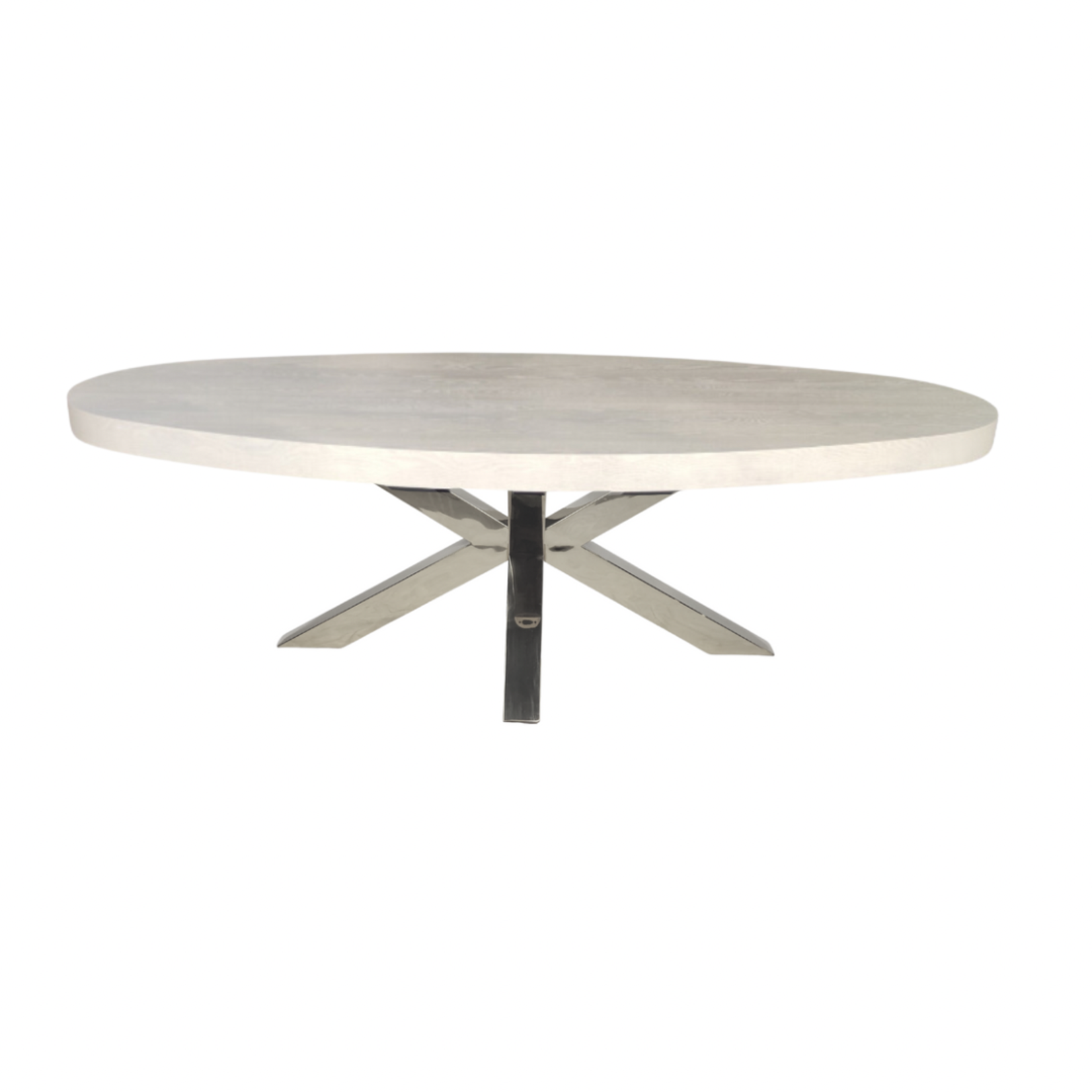 Octopus Eettafel  Octopus Oval crème Eiken Fineer 180x110