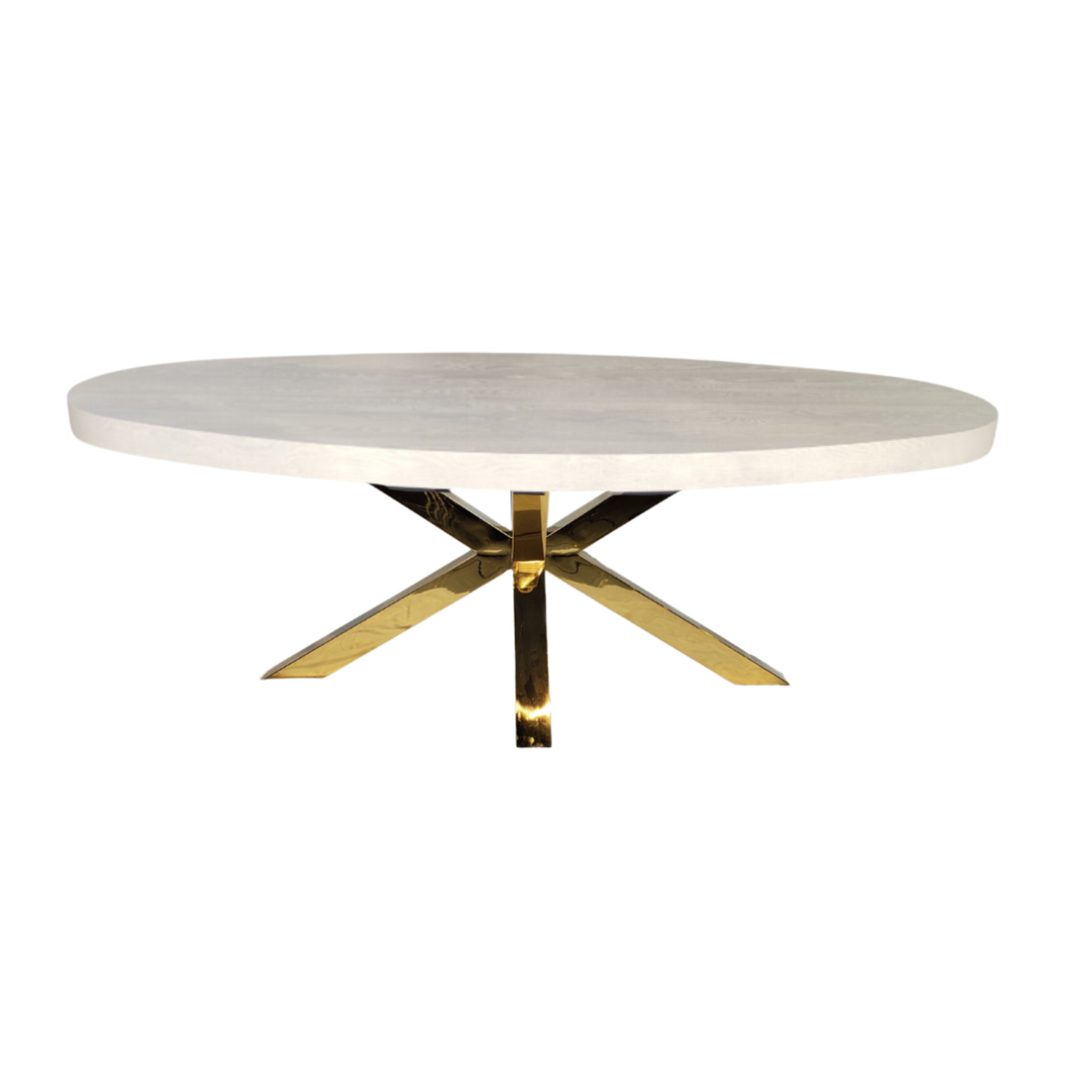 Octopus Eettafel  Octopus Oval crème Eiken Fineer 180x110