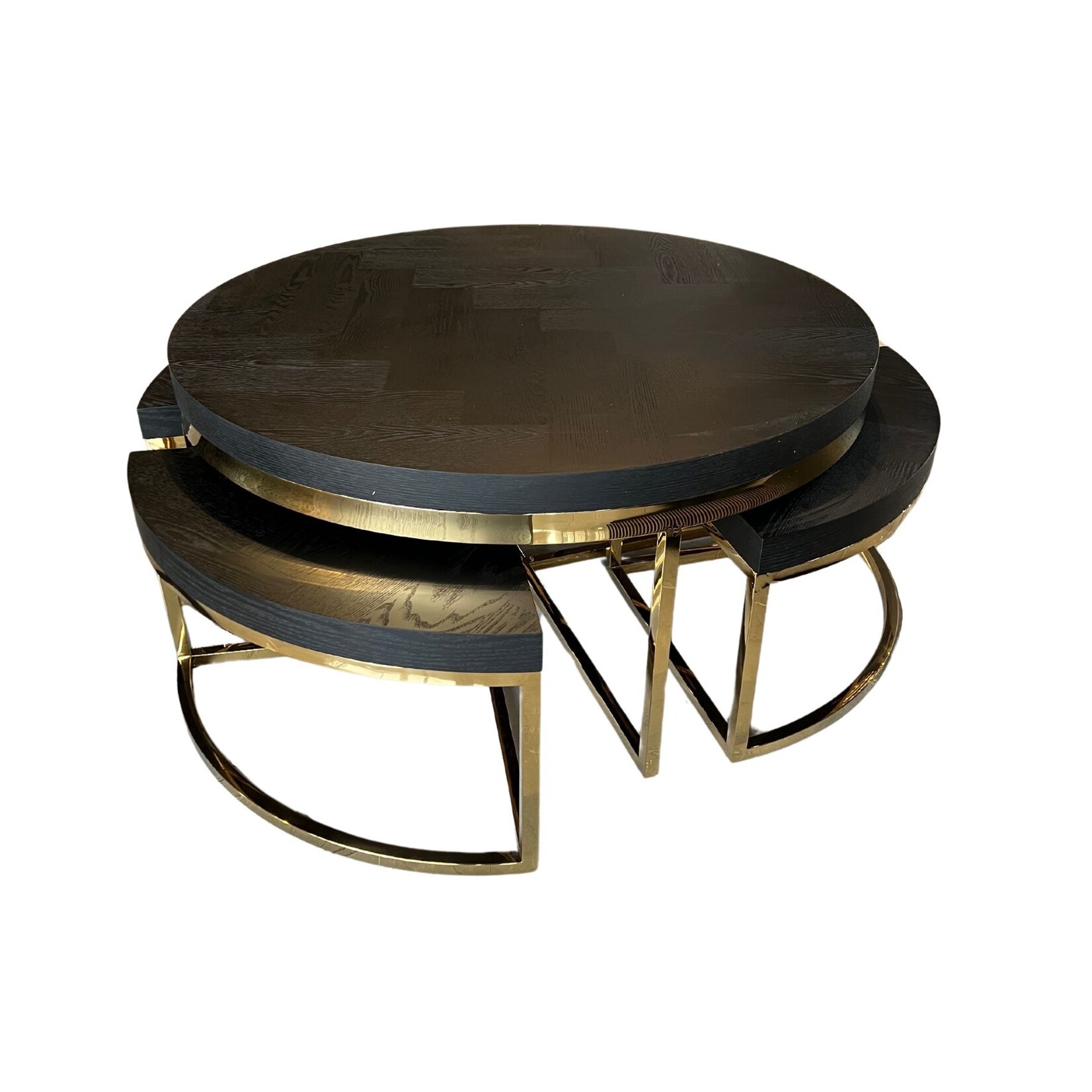 Salontafe Daisy Gold Zwart Eiken Fineer