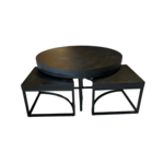 Salontafe Daisy Zwart Eiken Fineer