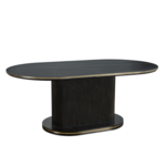 Eettafel Aqua Zwart 180X110X76