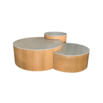 Salontafel  Nova wit Ceramic - Set Van 3