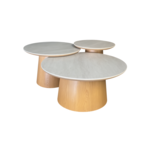 Salontafel  Nova wit Ceramic - Set Van 3