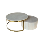 Salontafel Fox Goud flintstone marmer