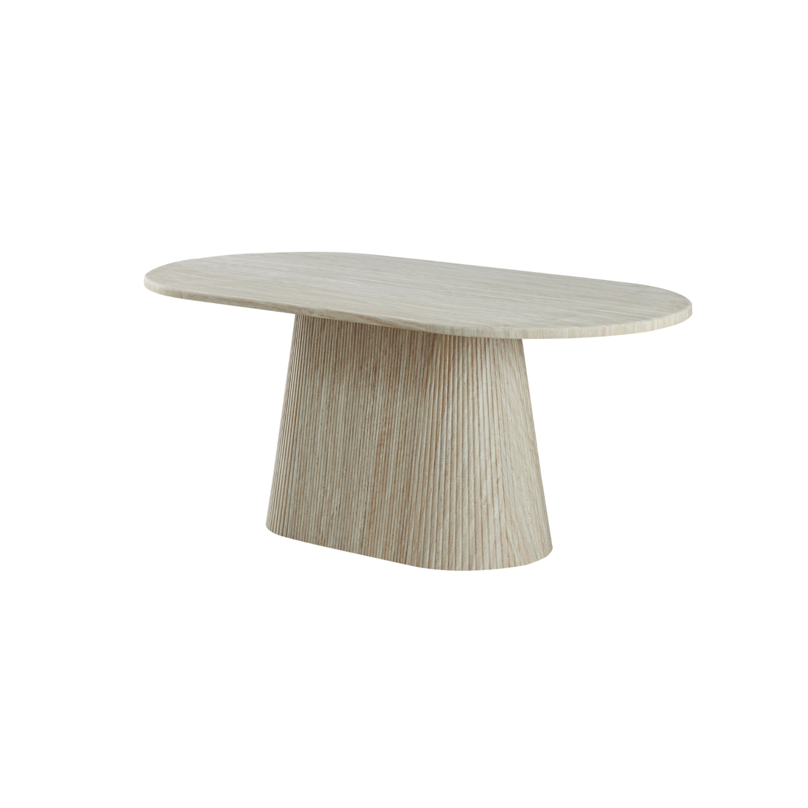 Eettafel Kimberly oval 180X90X75 flintstone marmer