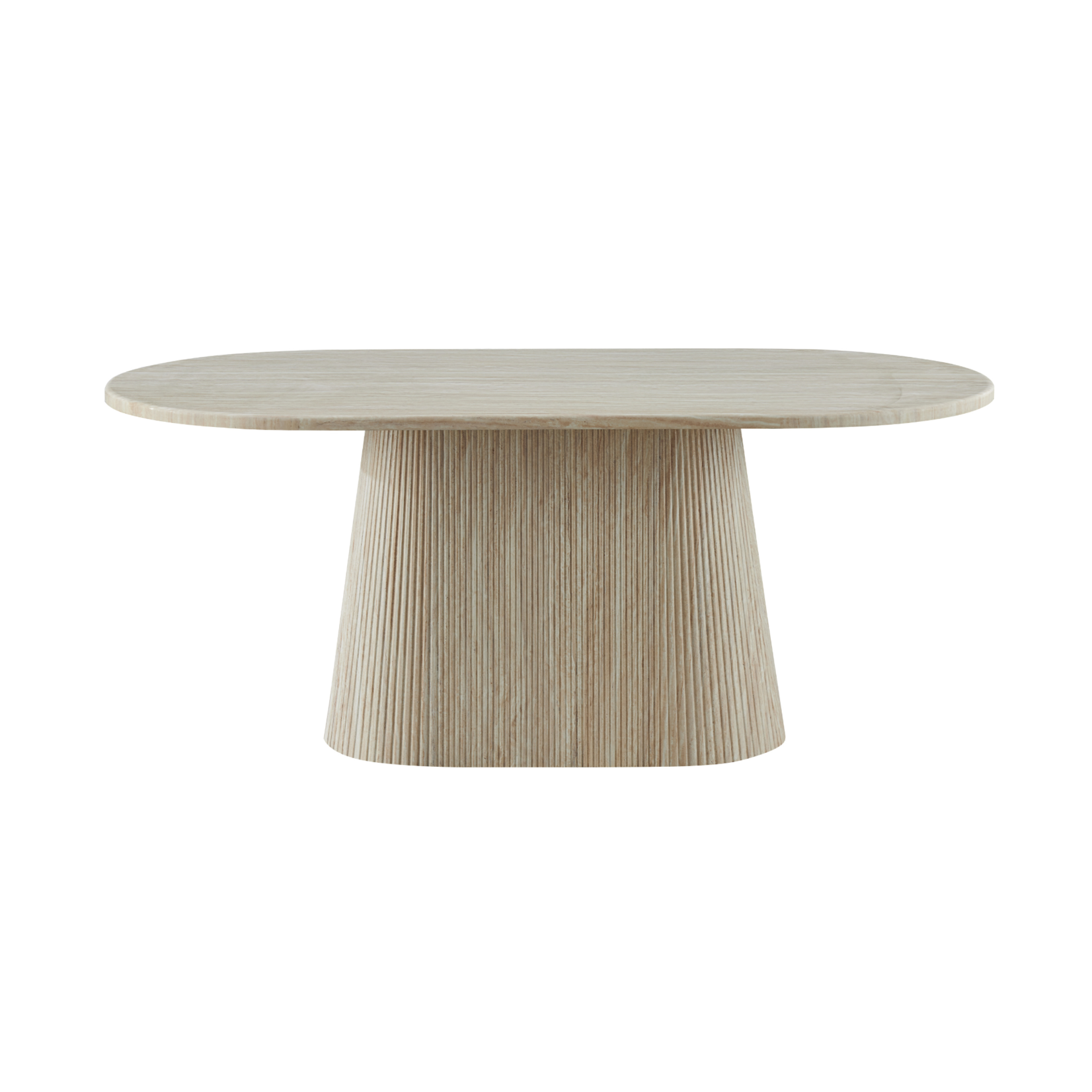 Eettafel Kimberly oval 180X90X75 flintstone marmer