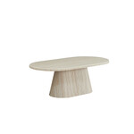 Salontafel Kimberly  oval 130X70X45 flintstone marmer