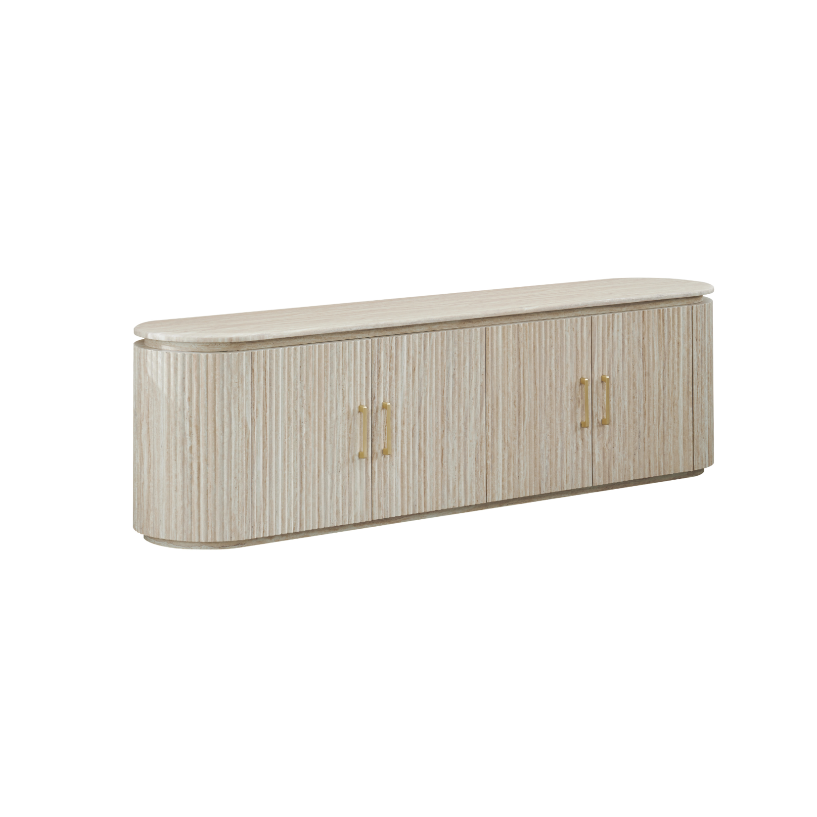 TV-Meubel Kimberly 200X40X55  flintstone marmer