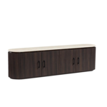TV-Meubel Kimberly Bruin 200X40X55  flintstone marmer