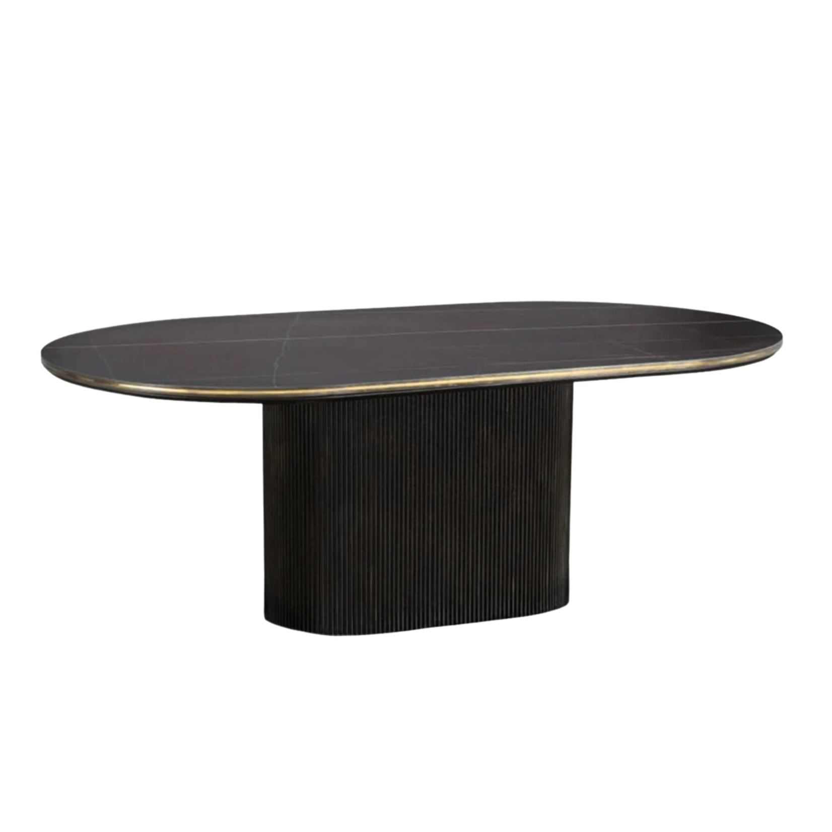Eettafel Aqua Zwart 200X110X76