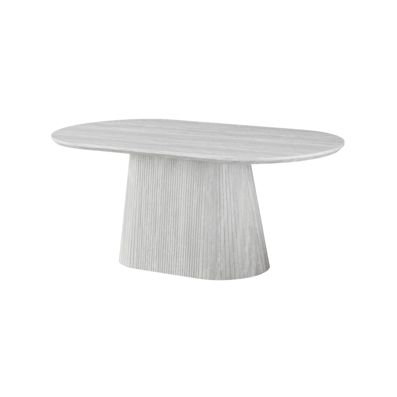 Eettafel Avanos Lichtbeige Eiken Fineer oval 180X90X75
