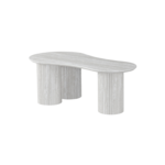 Salontafel Taksim Curve Lichtbeige Eiken Fineer 120X60X45