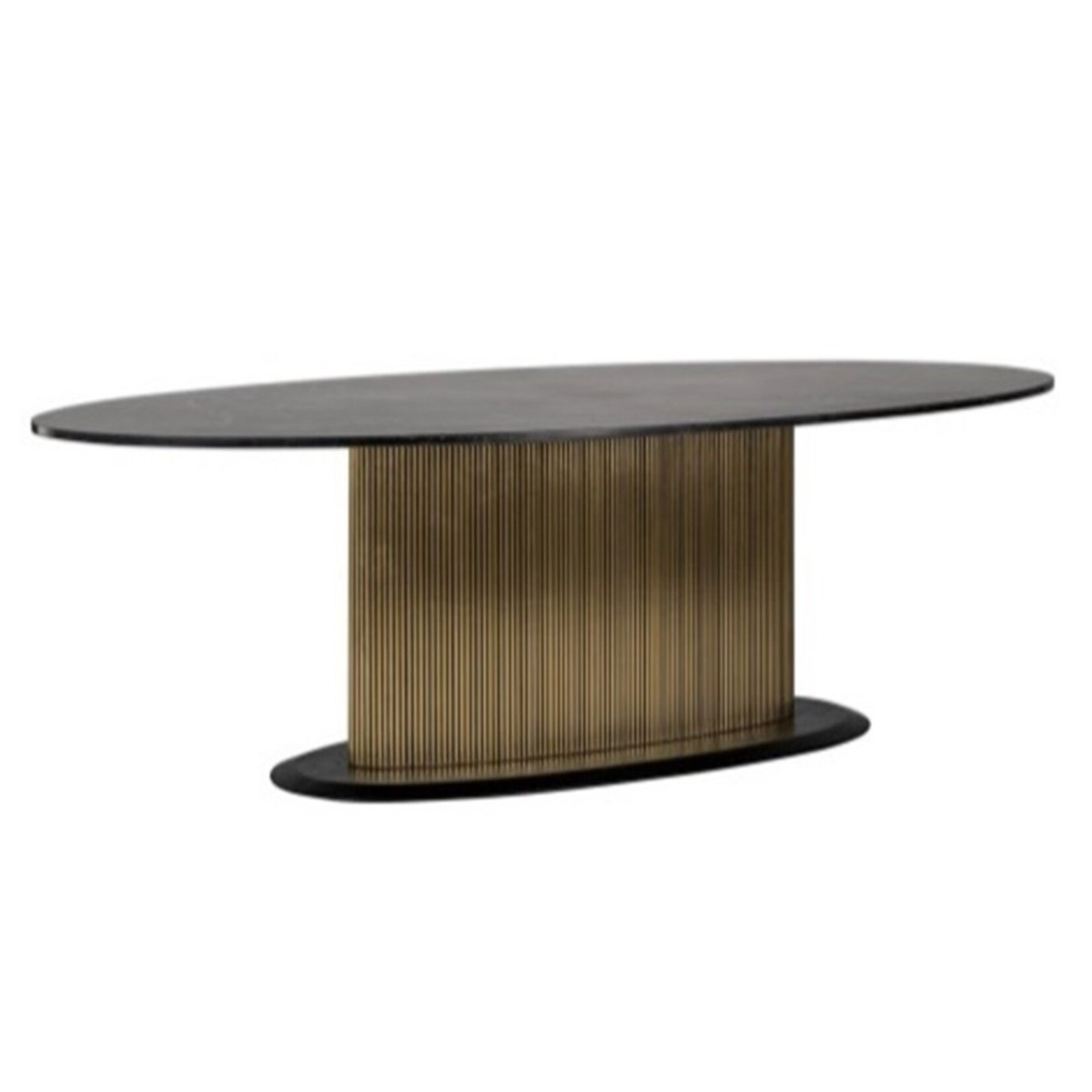 Eettafel Allure zwart marmer oval 200x110