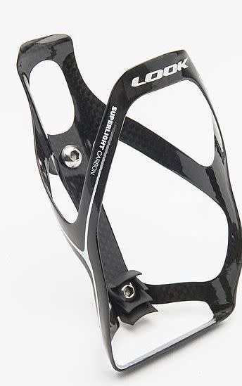Look Super Light Black White Cabon Bottle Cage Castle Cycles