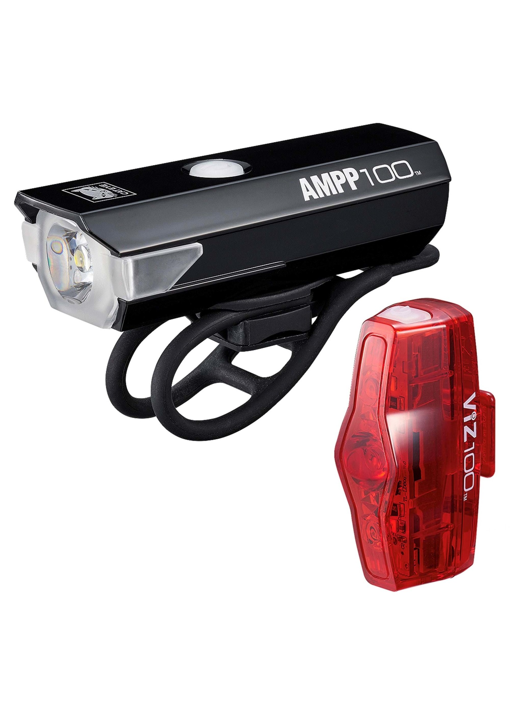 Cateye CATEYE AMPP 100 / VIZ 100 BIKE LIGHT SET