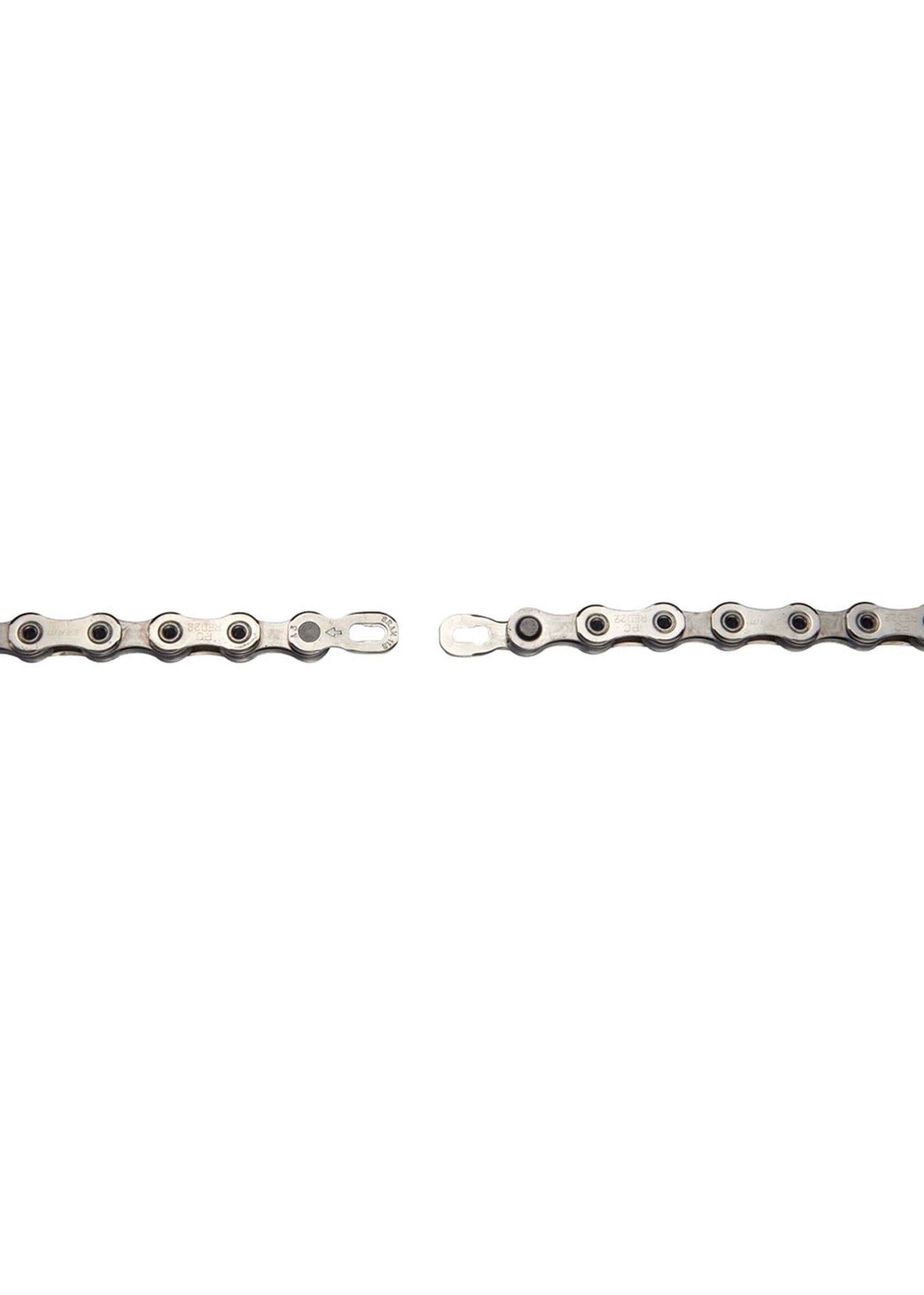 Sram SRAM RED HOLLOW PIN 11 SPEED CHAIN SILVER 114 LINK WITH POWERLOCK