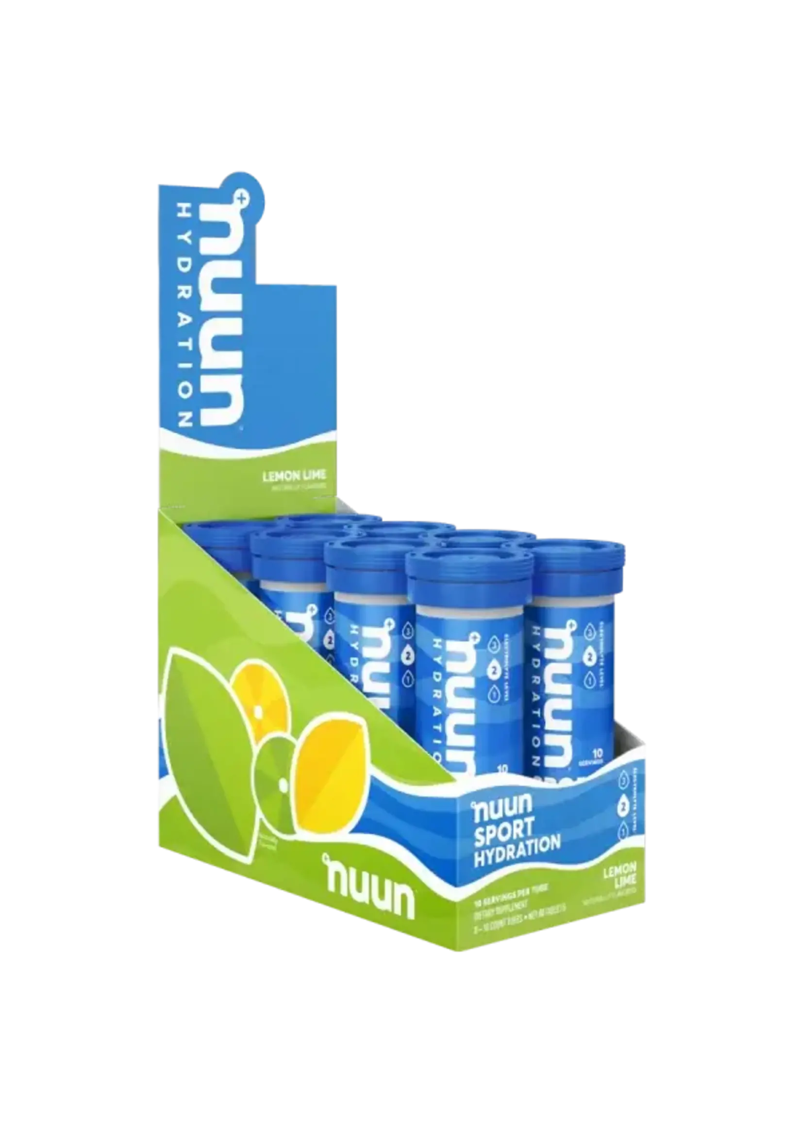 NUUN Nuun Sport Electrolyte Drink, 8 x 10 tablet tubes Lemon Lime