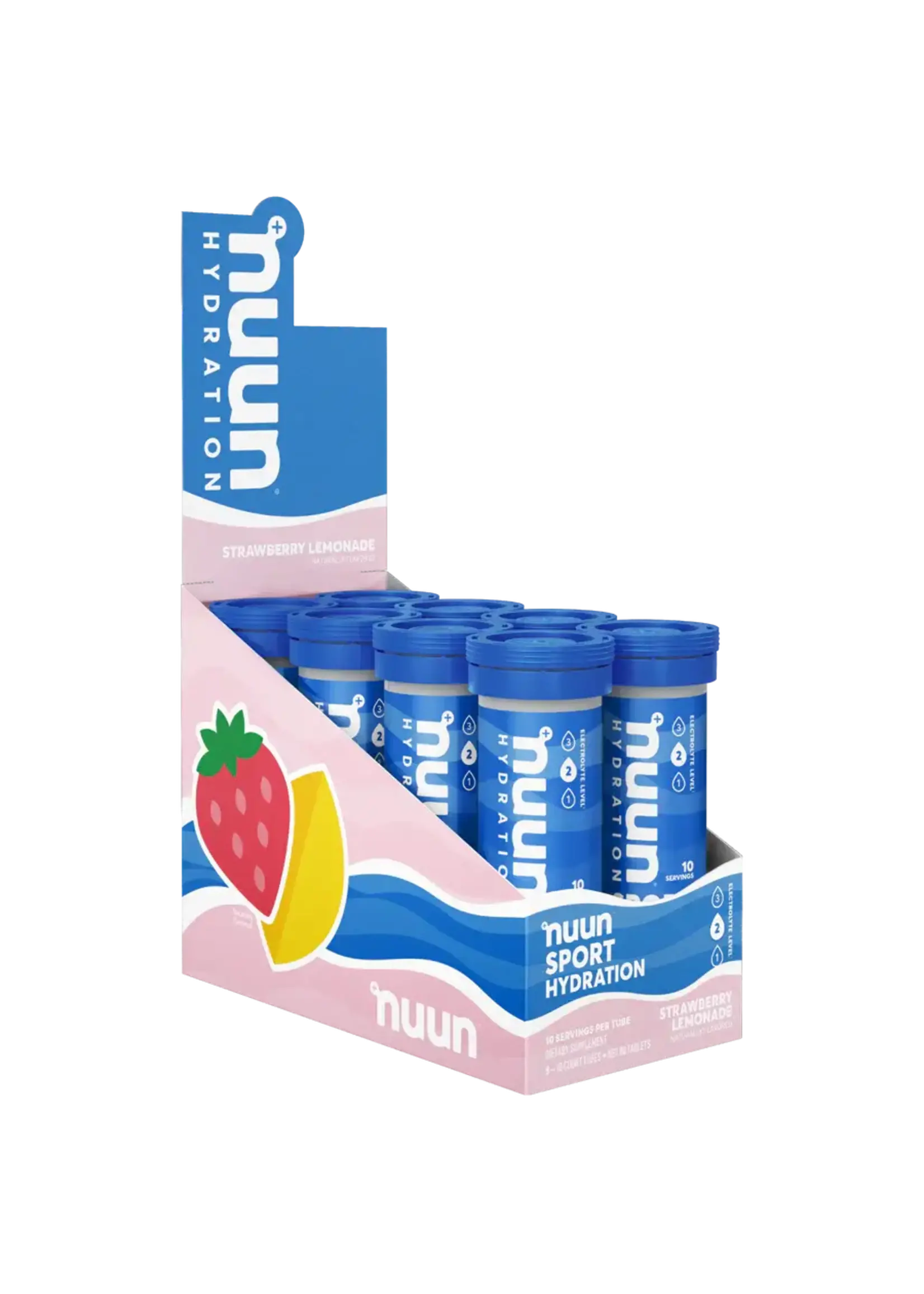 NUUN Nuun Sport Electrolyte Drink, 8 x 10 tablet tubes Strawberry Lemonade