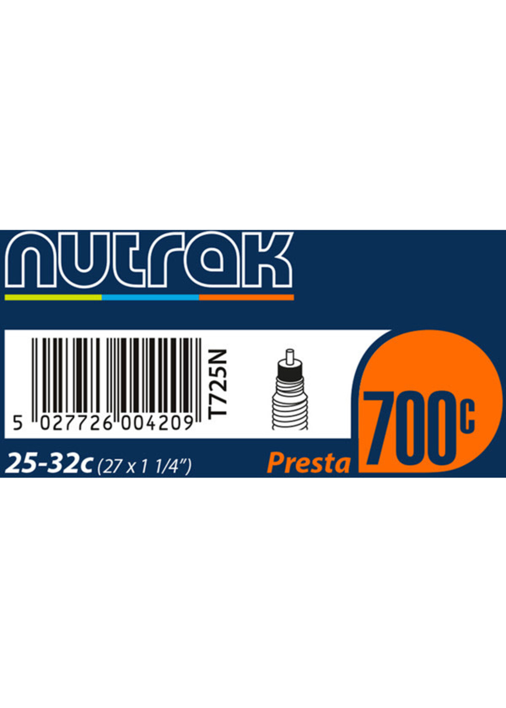 nutrak Nutrak Inner Tube 700 x 25 - 32C (27 x 1-1/4 inch) Presta inner tube
