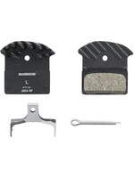 Shimano J05A-RF disc pads and spring, alloy back with cooling fins, resin