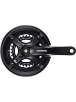 Shimano Shimano Tourney FC-TY501 chainset 46 / 30, double, 7 / 8-speed, 175mm, with chainguard, black