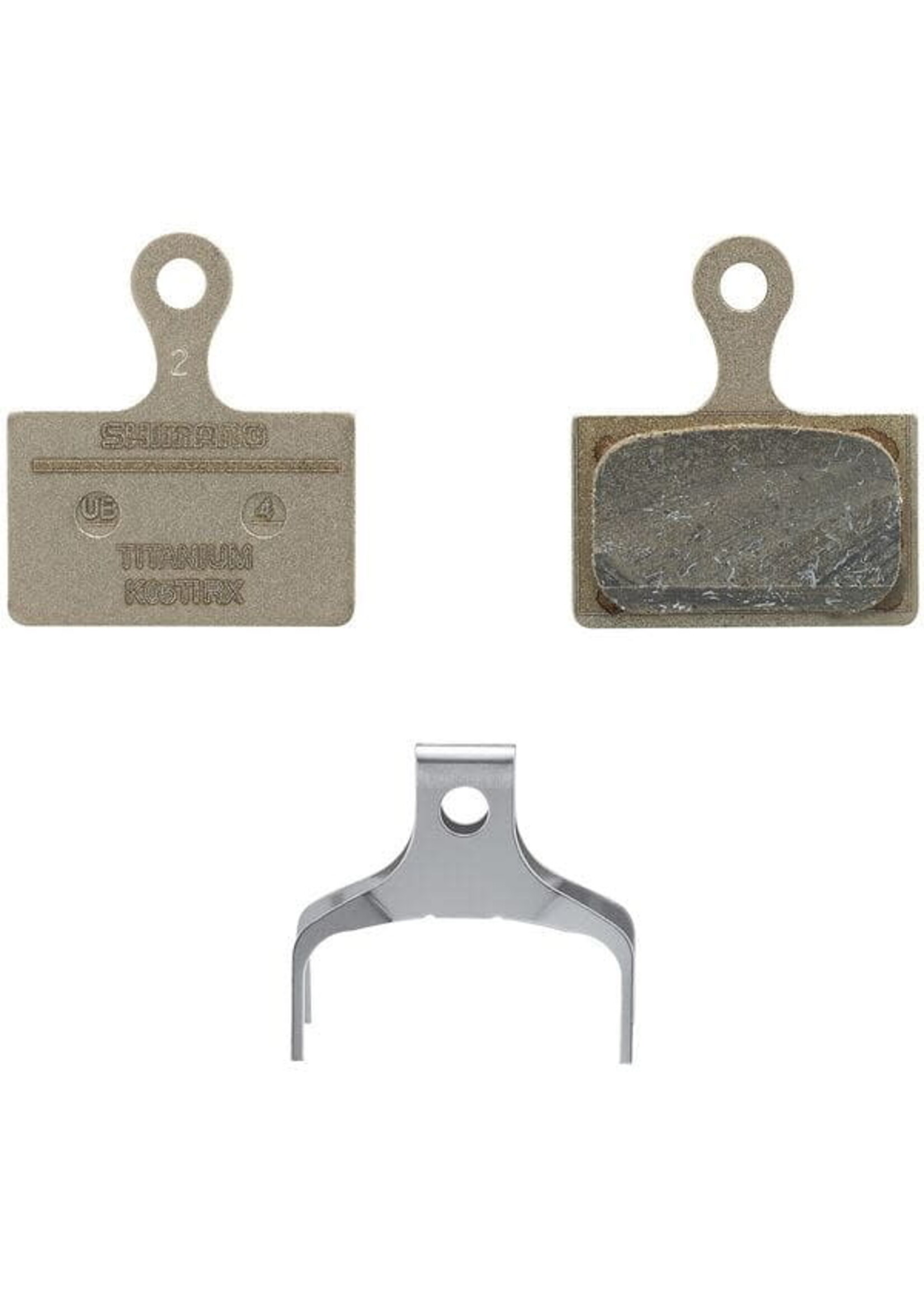 Shimano Shimano K05Ti-RX disc pads and spring, resin pad, titanium back