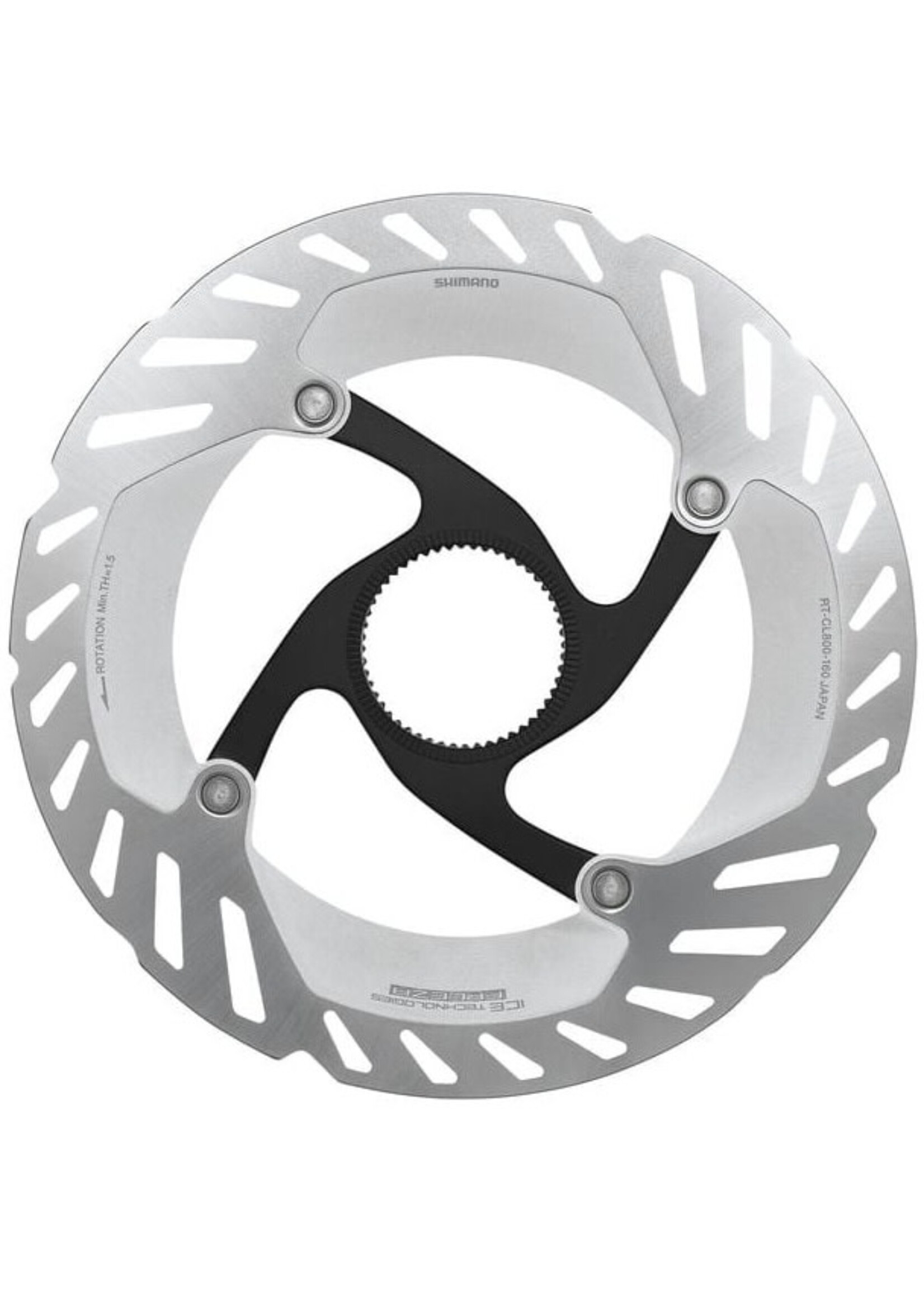 Shimano RT-CL800 Ice Tech FREEZA rotor with external lockring, 160 mm