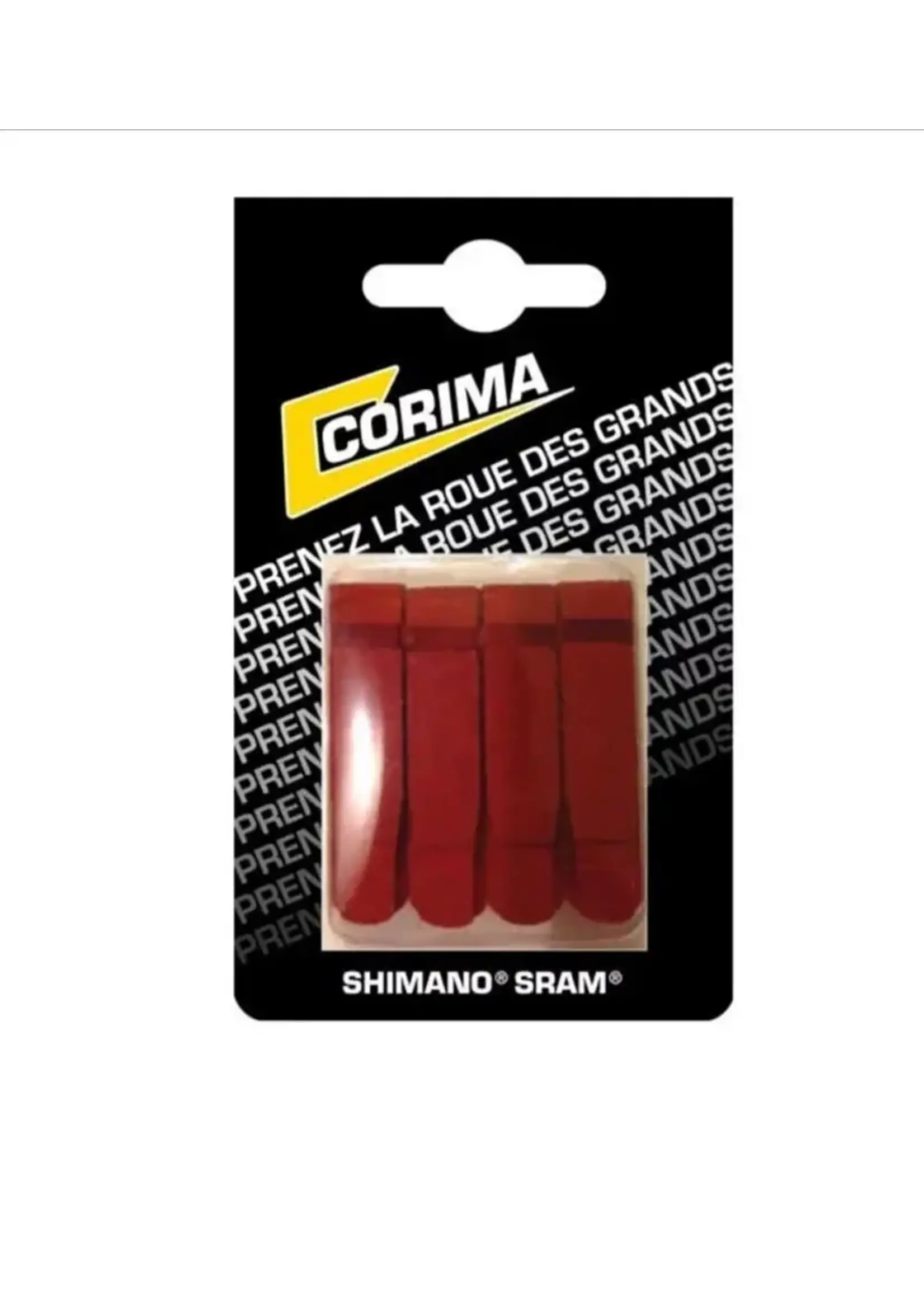 CORIMA Corima red brake pads 4pack Shimano/Sram carbon wheels