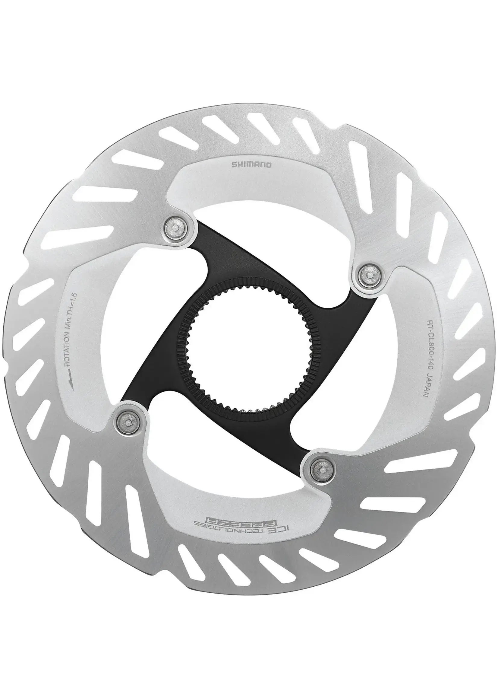 Shimano RT-CL800 Ice Tech FREEZA rotor with internal lockring, 140 mm  Carriage Free