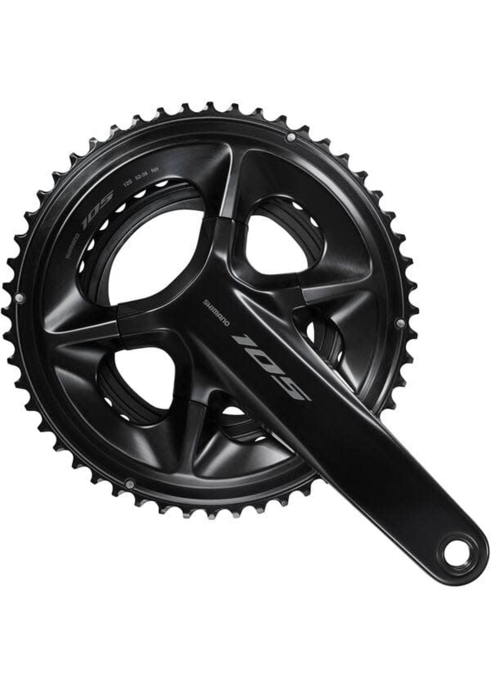 Shimano Shimano FC-R7100 105 double 12-speed chainset, HollowTech II 172.5 mm 52 / 36T, black