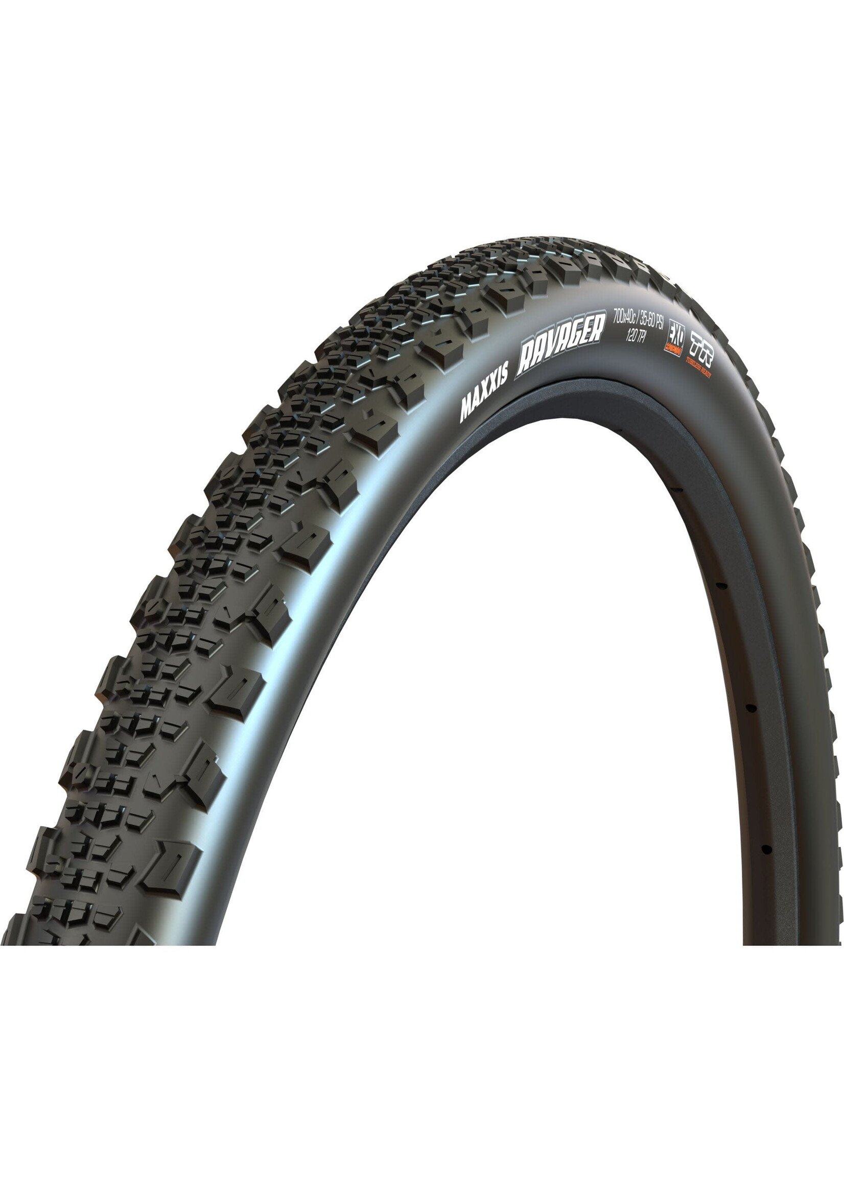 MAXXIS MAXXIS Ravager 700 x 40C 120 TPI Folding Dual Compound EXO Tubeless Tyre