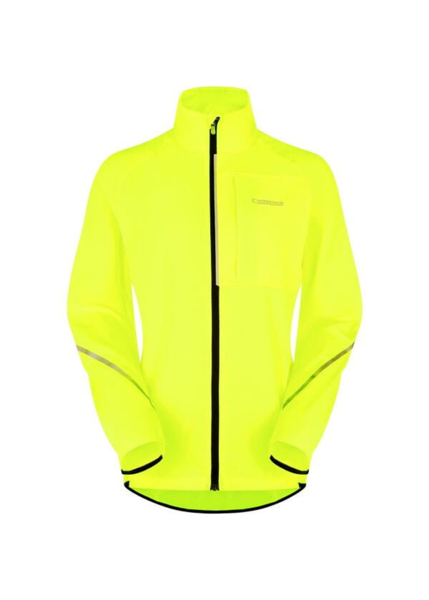Madison Freewheel Women's Windproof Packable Jacket, hi-viz yellow - size 14