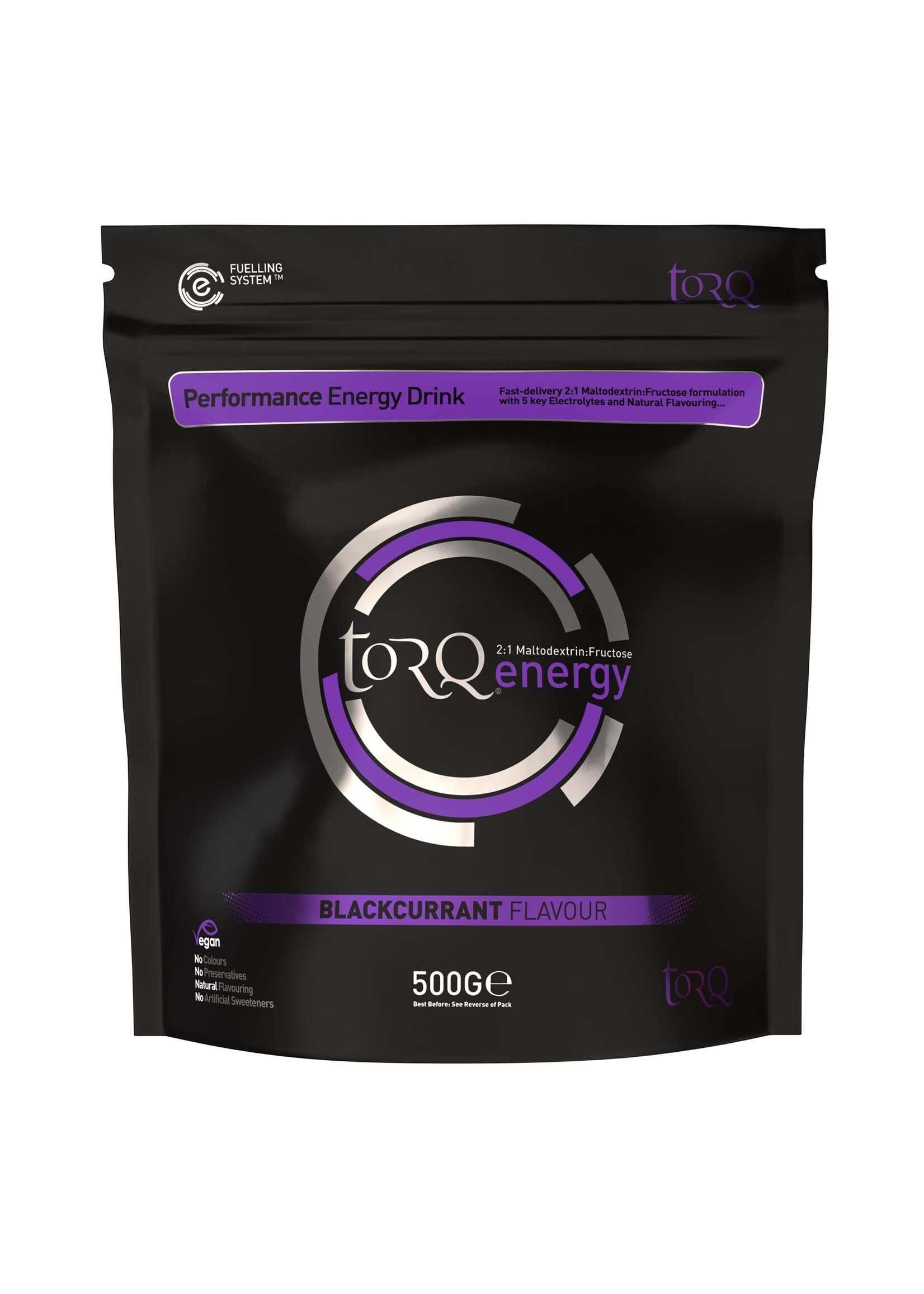 TORQ TORQ Natural Energy Drink Blackcurrant Flavour 500g