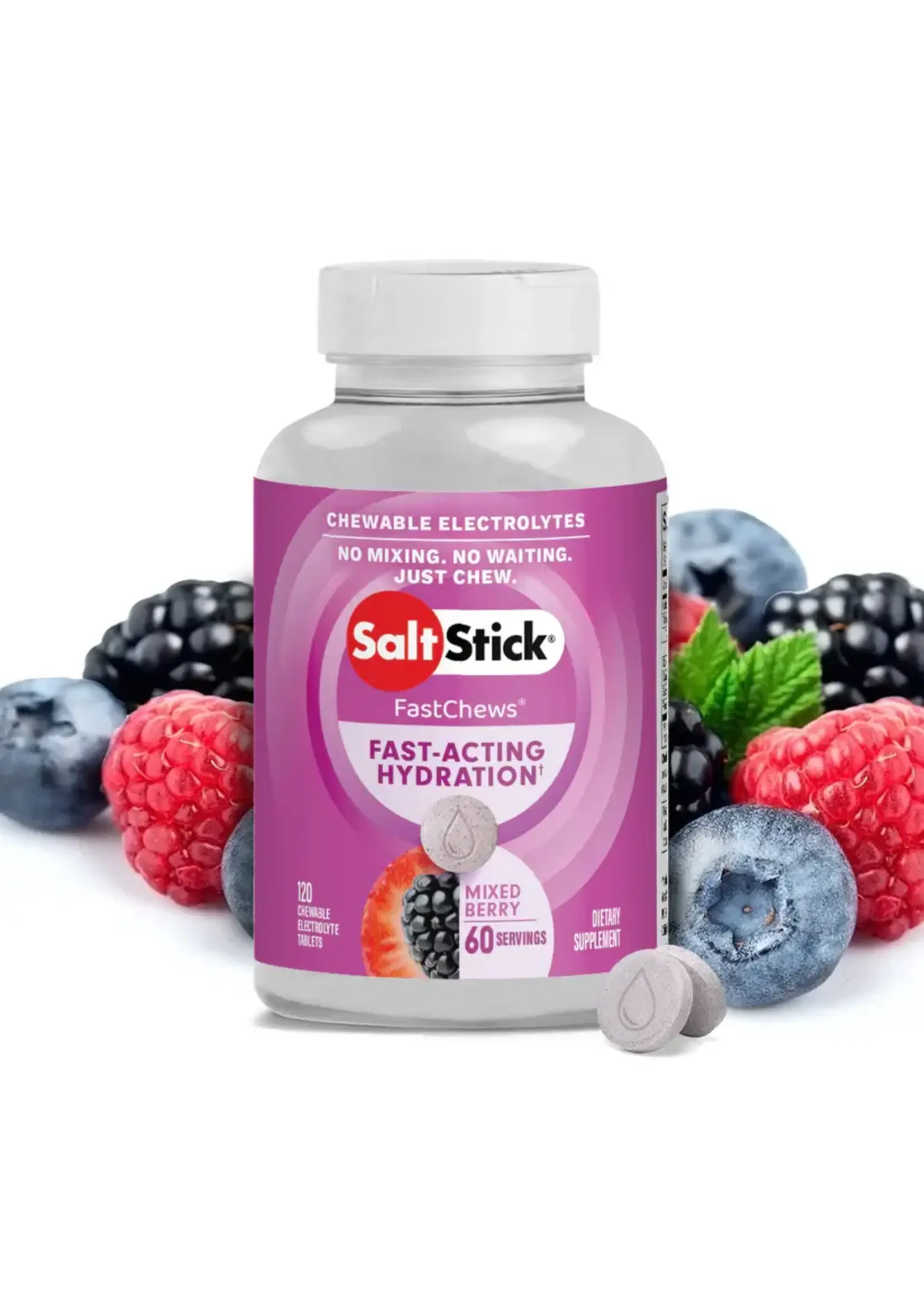 Salt Stick SaltStick FastChews 60 Tables Mixed Berry