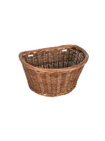 oxford Oxford Trinity Deluxe D-shaped traditional wicker style bicycle basket