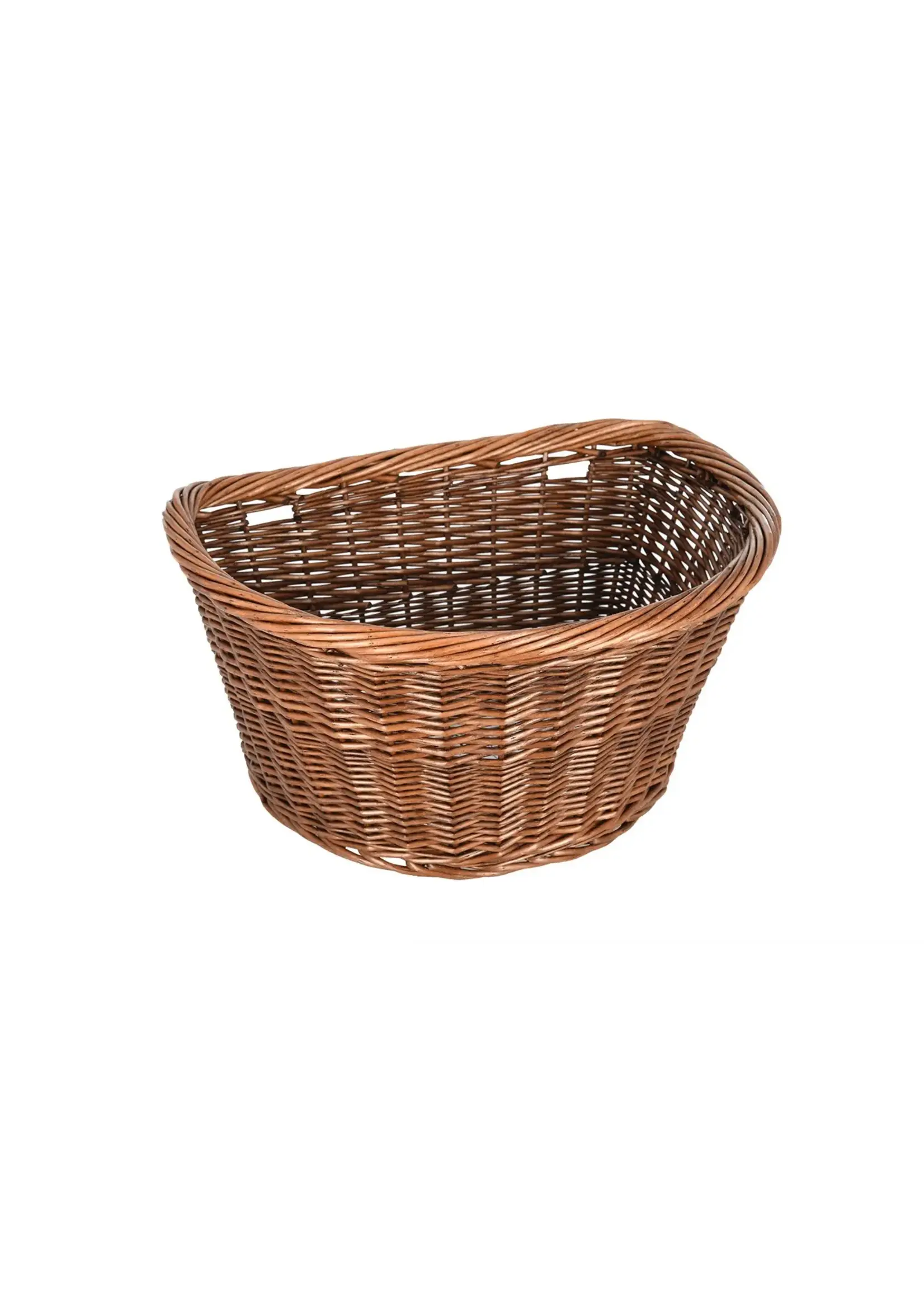 oxford Oxford Trinity Deluxe D-shaped traditional wicker style bicycle basket
