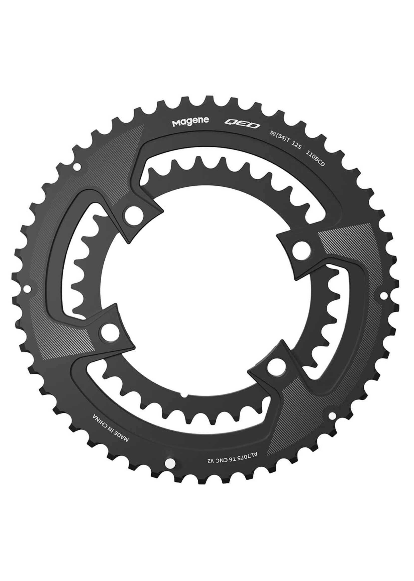 magene QED Split Chainrings 52/36t