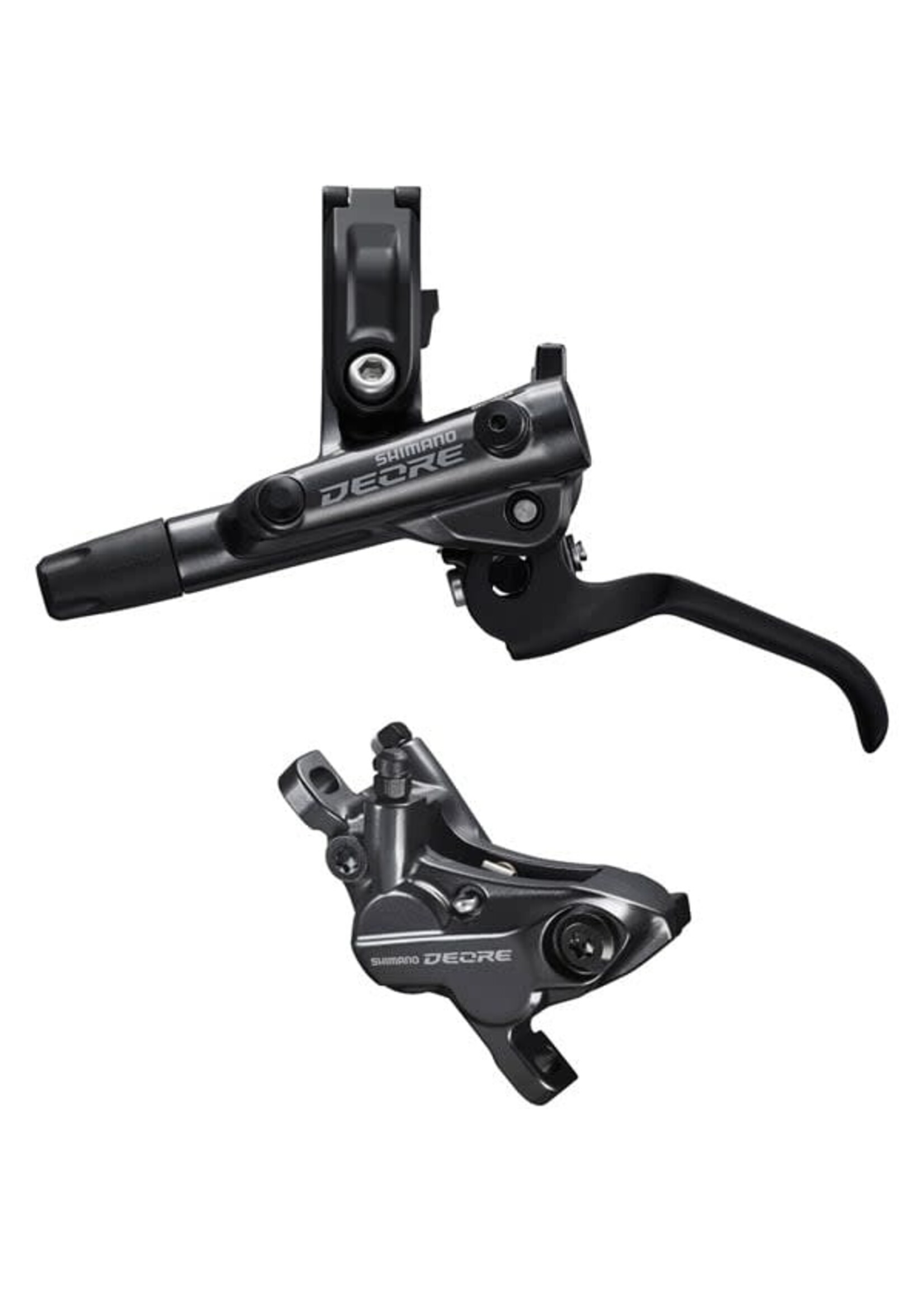 Shimano Shimano BR-M6120/BL-M6100 Deore bled brake lever/post mount 4 pot calliper, rear left