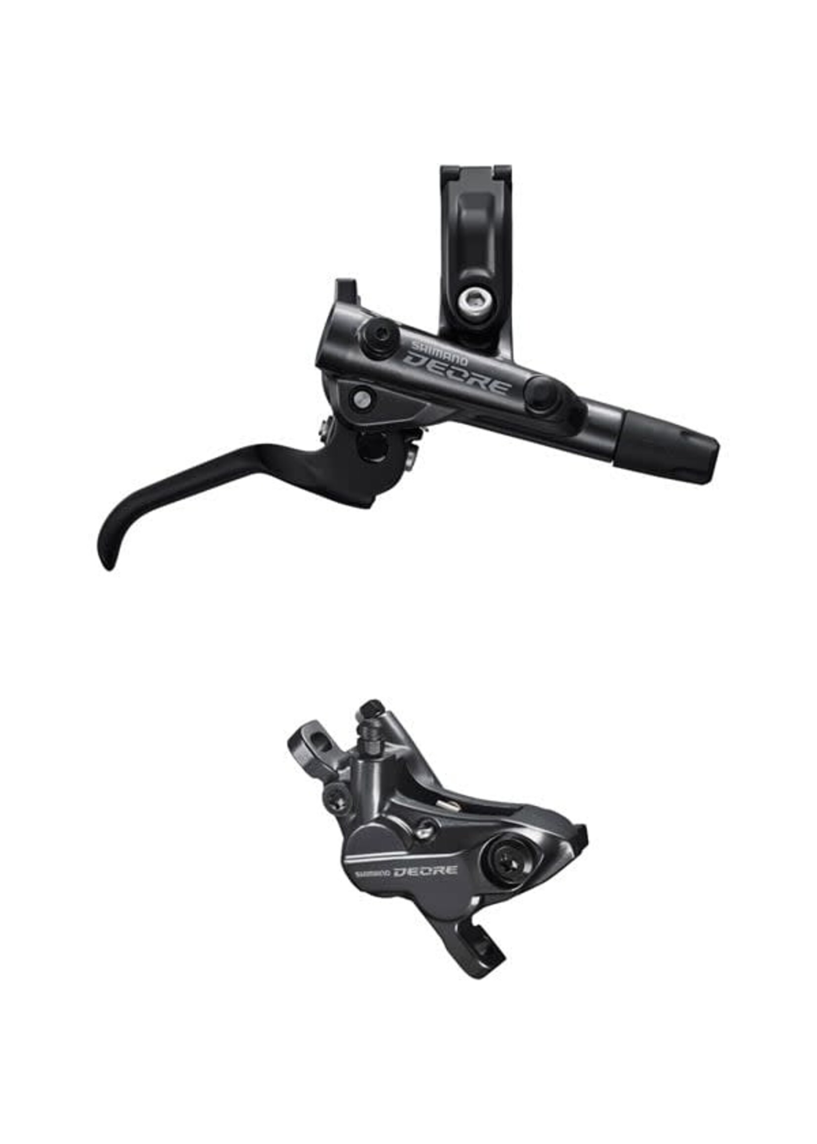 Shimano Shimano BR-M6120/BL-M6100 Deore bled brake lever/post mount 4 pot calliper, front right