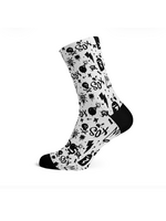 Sox Sox Doodle White Crew Socks