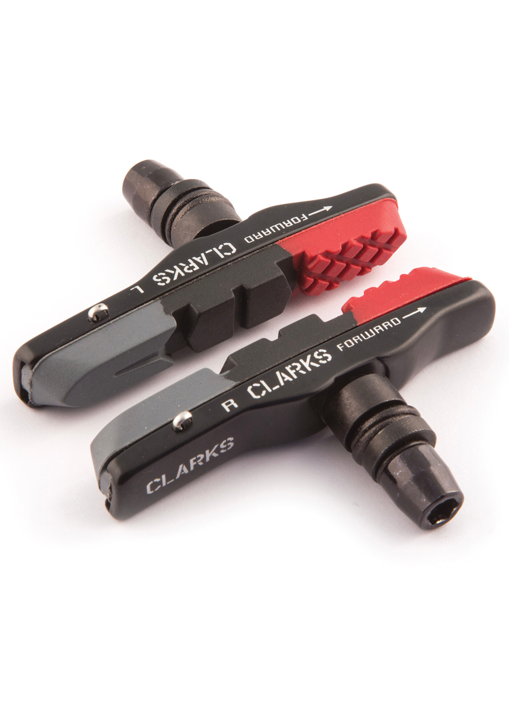 Clarks Clarks Elite MTB/Hybrid V-Brake Pads w/Lightweight Aluminium Holder & Triple Compound Insert Pads 72mm Clarks Elite MTB/Hybrid V-Brake Pads w/Lightweight Aluminium Holder & Triple Compound Insert Pads 72mm
