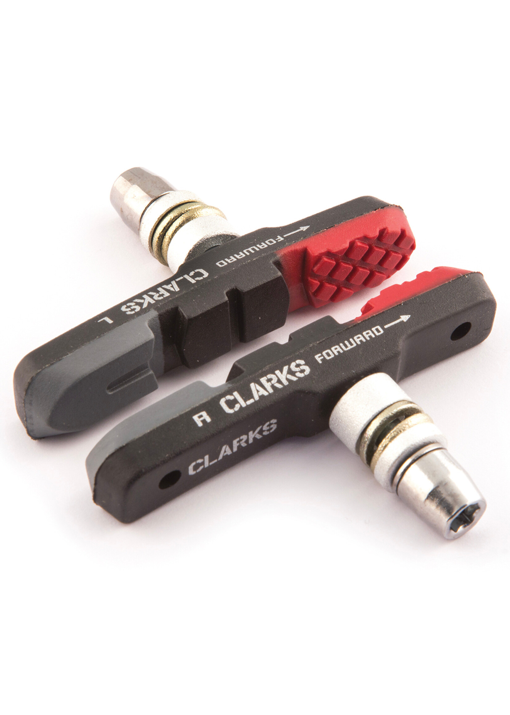 Clarks Clarks Elite MTB/Hybrid Brake Pads Integral Block w/Triple Compound Insert Pads 72mm