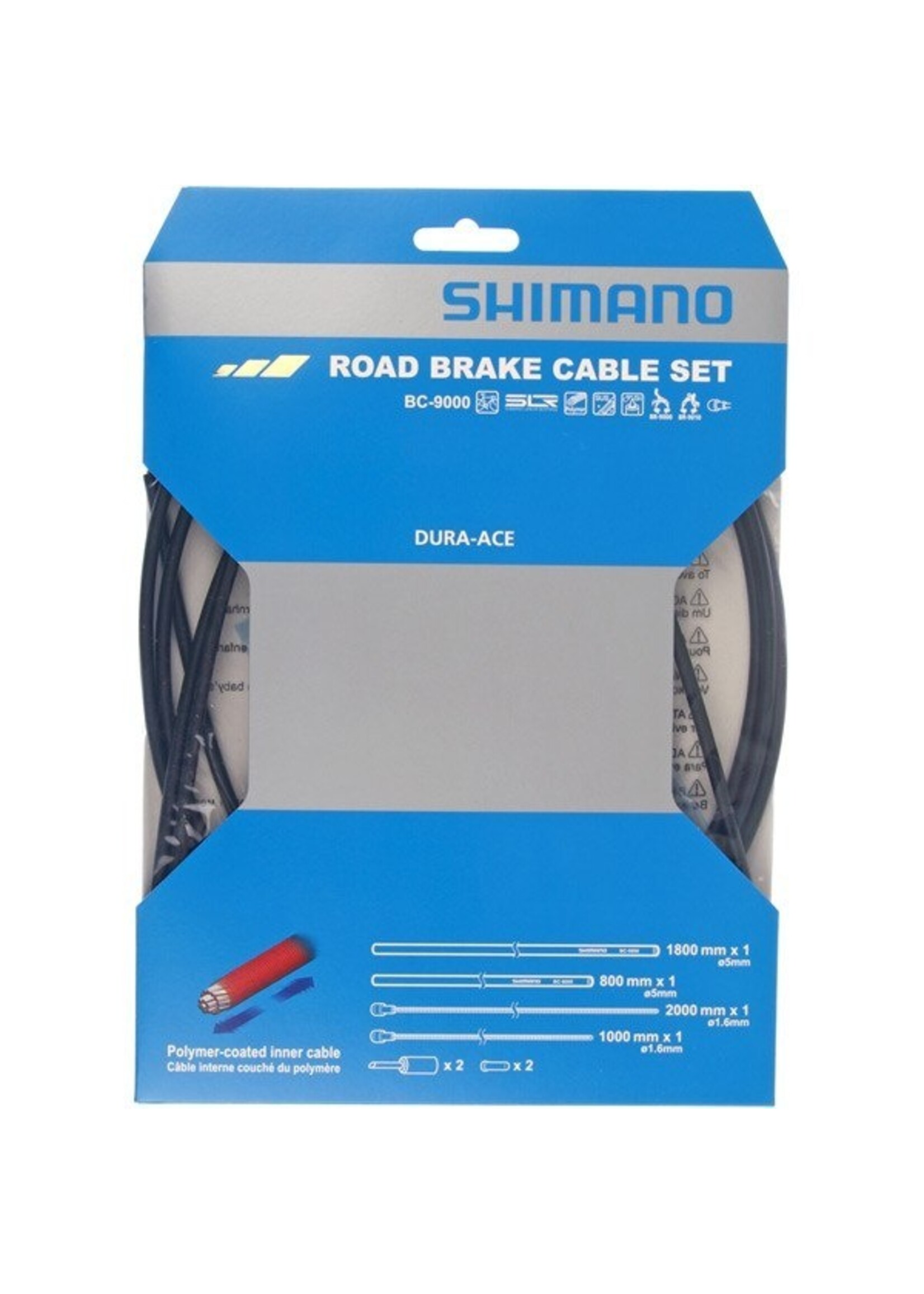 Shimano Shimano  Dura-Ace Road brake cable set, Polymer coated inners, black