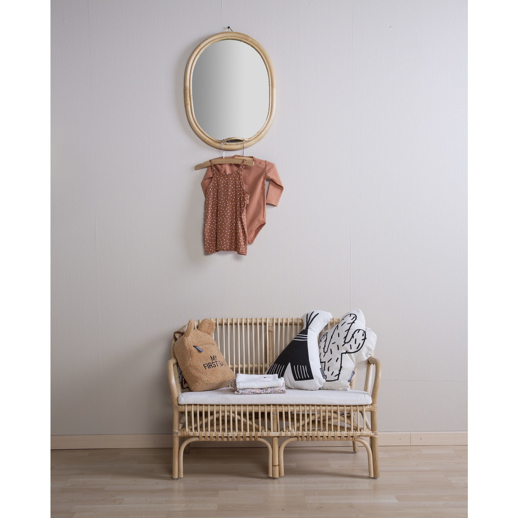 Childhome Childhome Montana Bank Rattan Naturel + kussen