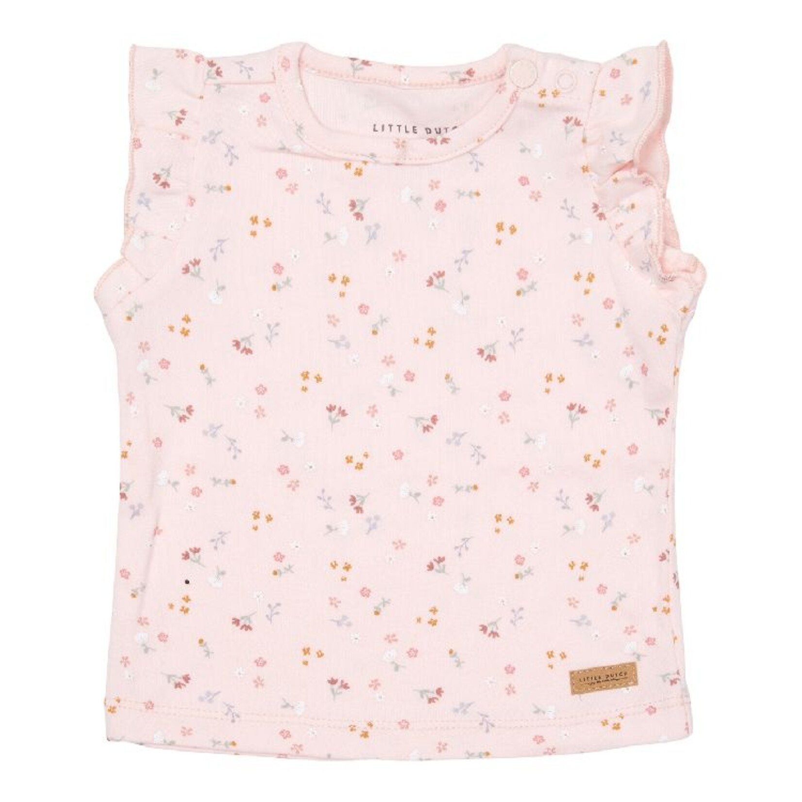 Little Dutch Little Dutch T-Shirt Met Korte Mouwen Little Pink Flowers Printed