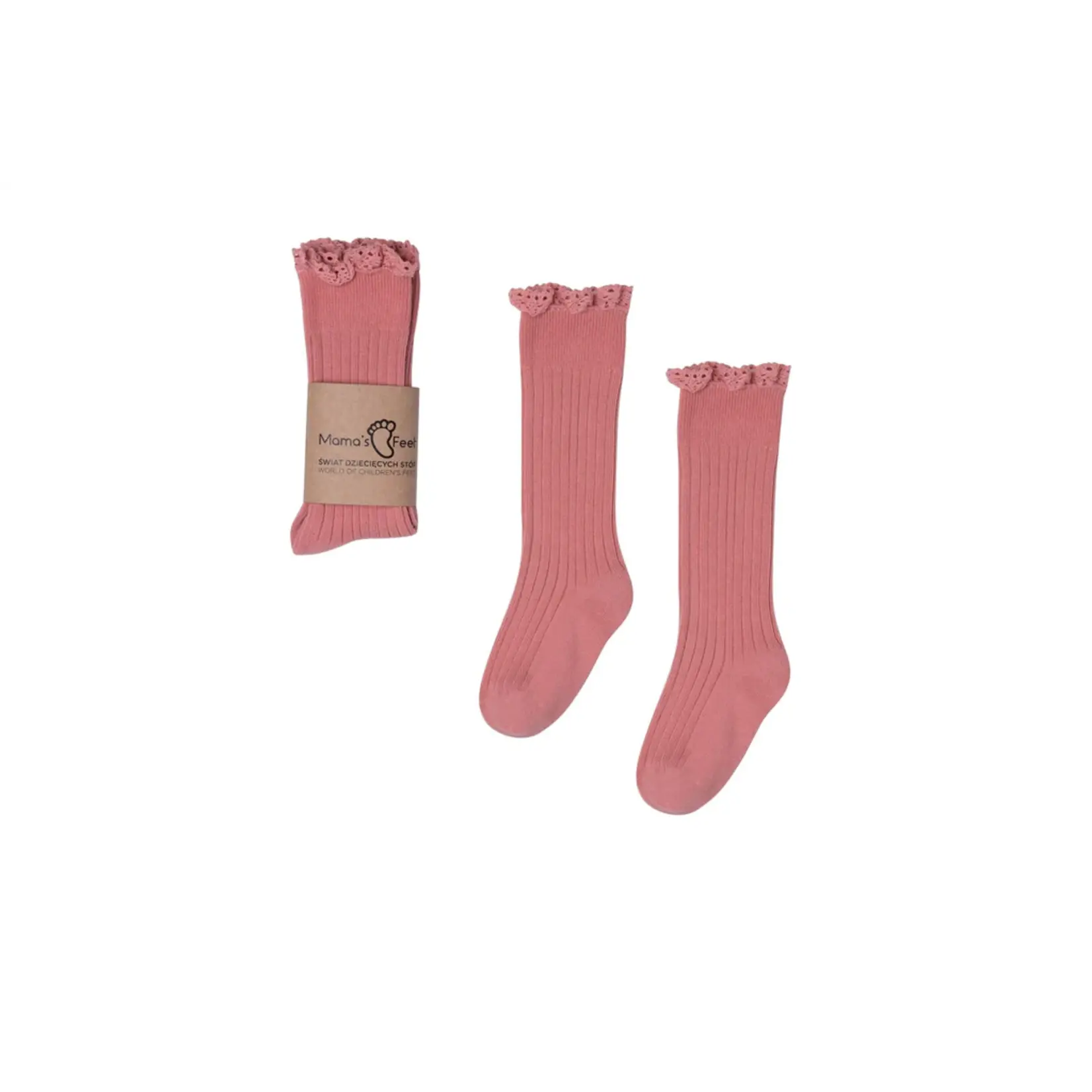 Mama's Feet Mama's Feet Sokken Dirty Pink