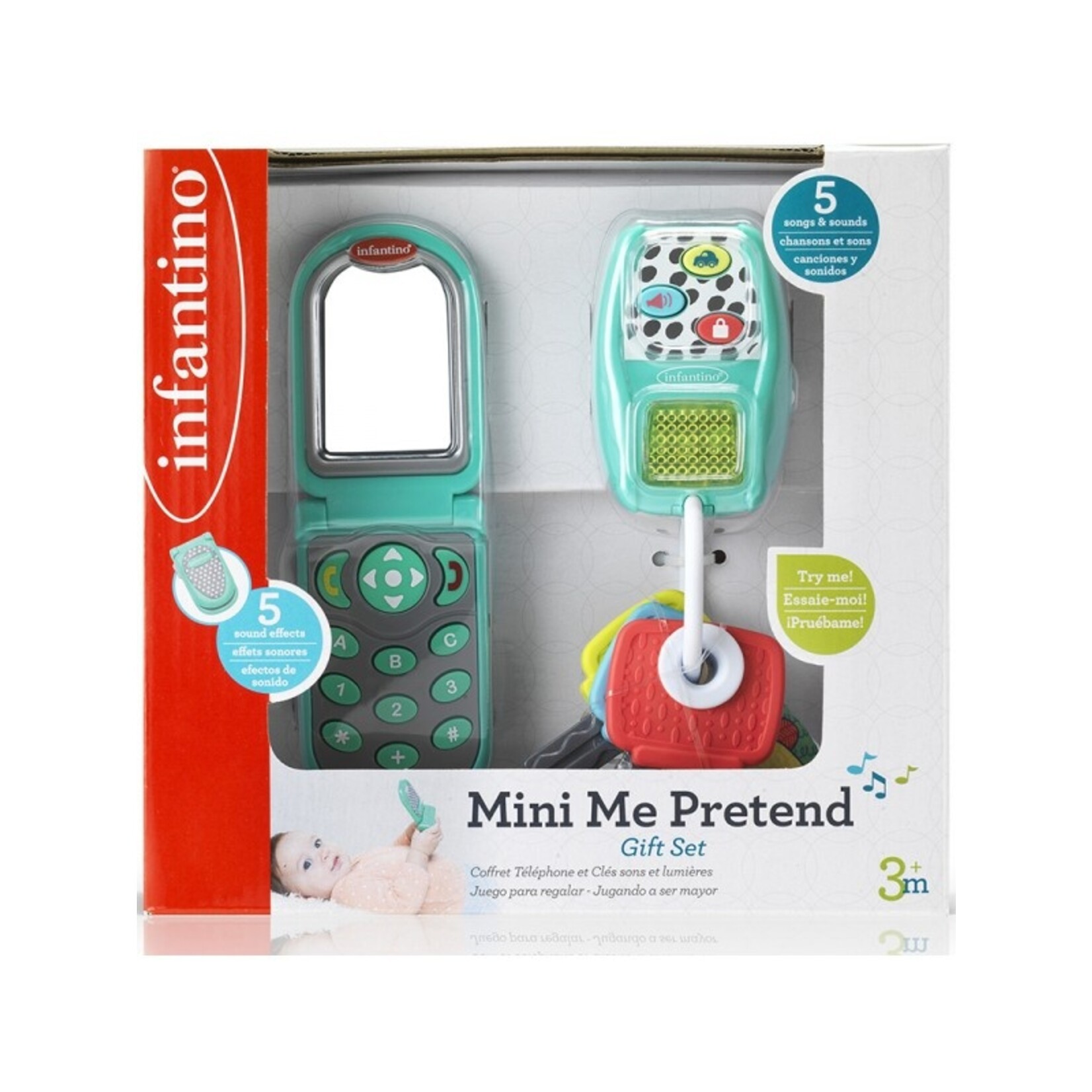 Infantino Infantino Mini Me Gift Set Telefoon & sleutels