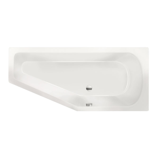 Xenz Lagoon acryl hoekbad links of rechts wit met verstelbare poten