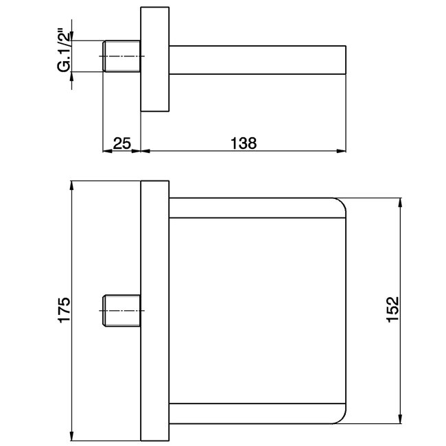 Xenz Pure badwaterval chroom hoogglans