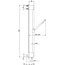 Xenz Pure  glijstangset PU5960 met handdouche chroom of mat zwart